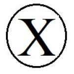 Бусины с буквами белые круглые X